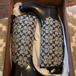 Coach rain boots